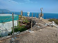 面向香港岛东南方广阔海面的9.2吋口径海防炮炮位。