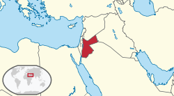Location of Iordaniya