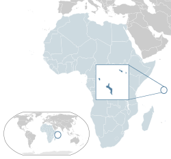Location of  సేషెల్స్  (dark blue) – in Africa  (light blue & dark grey) – in the African Union  (light blue)