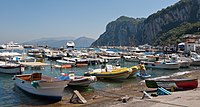 Scorcio del borgo marinaro di Capri, ovvero Marina Grande.