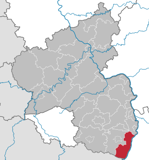 situo de la distrikto en Rejnlando-Palatinato