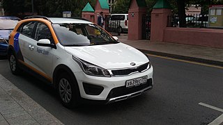 Kia X-Line della compagnia di carsharing Yandex Drive