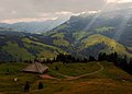 10. Látkép a Mittlist Gfäll Alpról Schrattenflue és Chemmeribodenflue felé, Svájc Entlebuch régiójában (javítás)/(csere)