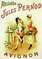 Affiche de l'absinthe Jules Pernod publiée avant 1907.