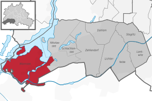 Wannsee auf der Karte von Steglitz-Zehlendorf