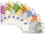 Les billets de banque en euros de la première série