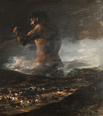 《巨人》(The Colossus)，1808年到1812年，收藏於西班牙馬德里普拉多博物館
