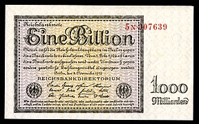 GER-134-Reichsbanknote-1 Trillion Mark (1923)