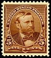 5¢, 1890-93 series US postage stamp depicting Grant