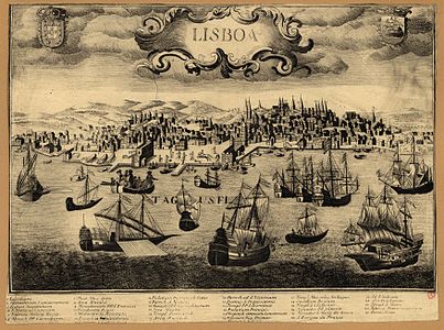 1625 yılında Lizbon'un çizimi.(Üreten: Ekleyen:PedroPVZ)