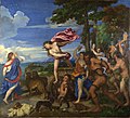 Baco y Ariadna es un óleo realizado hacia 1520-1523 por el pintor italiano Tiziano. Sus dimensiones son de 176,5 × 191 cm. Se expone en la National Gallery de Londres. Por Tiziano.