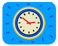 Clock animated symbol