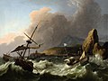 Ludolf Backhuysen, Furtuna pe mare (1702)