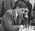 17 år gamle Bobby Fischer under sjakk-OL i Leipzig i 1960