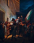 L'eroica morte del Carabiniere a Cavallo Giovanni Battista Scapaccino (Les Échelles, 3 febbraio 1834), di Francesco Gonin