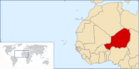 Vendndodhja - Nigeri