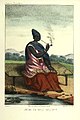 Image 3The Queen of Waalo - Lingeer Ndaté Yalla Mbodj (1810–1860) in her royal dress, seating and smoking a pipe. Credit: Llanta. Lithographer, Abbot P. David Boilat, author of text in his book Esquisses sénégalaises (1853). Source: cote : Gallica, bnf.fr - Réserve DT 549.2 B 67 M Atlas - planche n °5 - Notice n° : FRBNF38495418 - (Illustrations de Esquisses sénégalaises). Uploader to Wiki Commons Patricia.fidi More about Ndaté Yalla Mbodj...