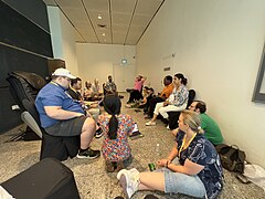 MCDC members and the support staff gathered for a discussion at Wikimania