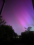 Aurora vista de East Sussex, Reino Unido