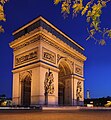 Vítězný oblouk (Arc de Triomphe de l'Étoile) v Paříži.
