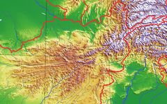 Mapa pasma górskiego