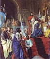 Jura de Santa Gadea con Alfonso VI y El Cid.