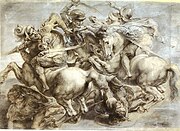 Copy of The Battle of Anghiari by Peter Paul Rubens