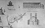Калегіум езуітаў, абмерны чарцёж, 1800