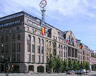 Hufvudstadens huvudkontor är inrymt i NK:s byggnad som ägs av bolaget.