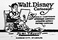 Image 34Walt Disney's business envelope featured a self-portrait, c. 1921 (from Walt Disney)