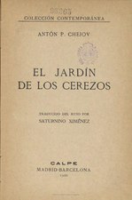 El jardín de los cerezos (1920), por Antón Chéjov  Traducido por Saturnino Giménez Enrich   