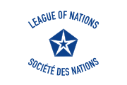 The semi-official flag of the League of Nations.