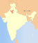 भारत के मानचित्र पर हरियाणा अंकित
