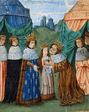 Isabel de Valois apresentado-se a Ricardo II de Inglaterra