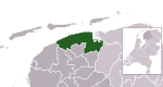 Location of Noardeast-Fryslân