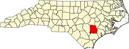 Contea di Duplin – Mappa