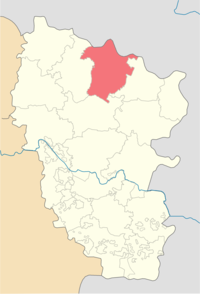 Навапскоўскі раён на мапе