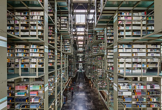 Vasconcelos library, Mexico City, Mexico.