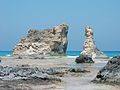 Îlots rocheux dans le lagon de Marsa Matruh