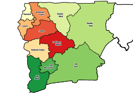 Distretto di Wa Ovest – Mappa
