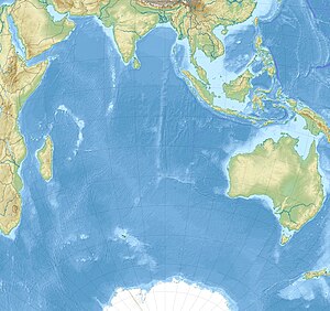 Моусон-Пік. Карта розташування: Індійський океан