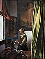 『窓辺で手紙を読む女』1659年頃。アルテ・マイスター絵画館（ドレスデン）。