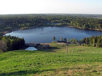 Väsjöbacken med utsikt över Väsjön, maj 2011