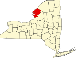 Jefferson County na mapě New Yorku