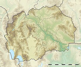 Кораб на карти Северне Македоније