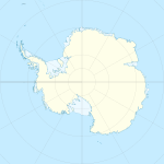 Reed på en karta över Antarktis