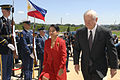 Gates with Philippine president Gloria Macapagal-Arroyo