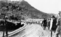 Image 58Armed vigilantes deport striking copper miners during the Bisbee Deportation in Bisbee, Arizona, July 12, 1917.