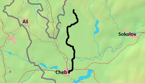 146号線 (チェコ)の路線図