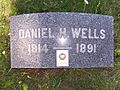 Daniel H. Wells' grave marker